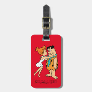The Flintstones   Wilma Kissing Fred Luggage Tag