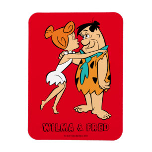 The Flintstones   Wilma Kissing Fred Magnet