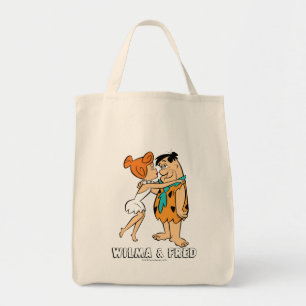 The Flintstones   Wilma Kissing Fred Tote Bag