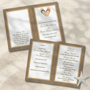The Flip-Flop Sand Beach Burlap Wedding Collection
