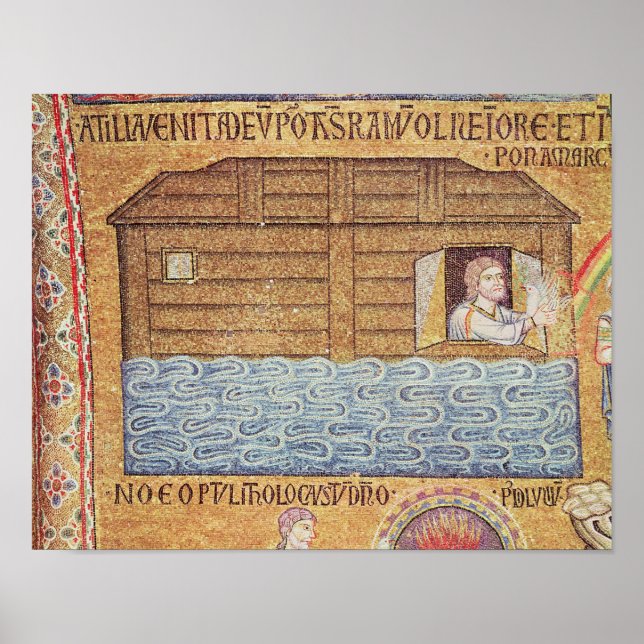 The Flood, from the Atrium, detail of Noah Poster (Front)