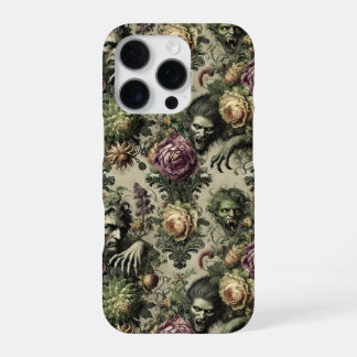 The Florabane Cult – Gothic Floral Design iPhone 16 Pro Case