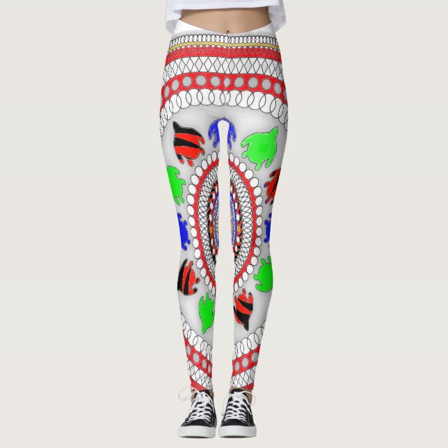 The floral leggings (Front)
