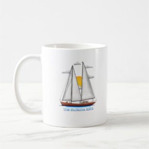 The Florida Keys Coastal Nautical Sailing Sailor Coffee Mug