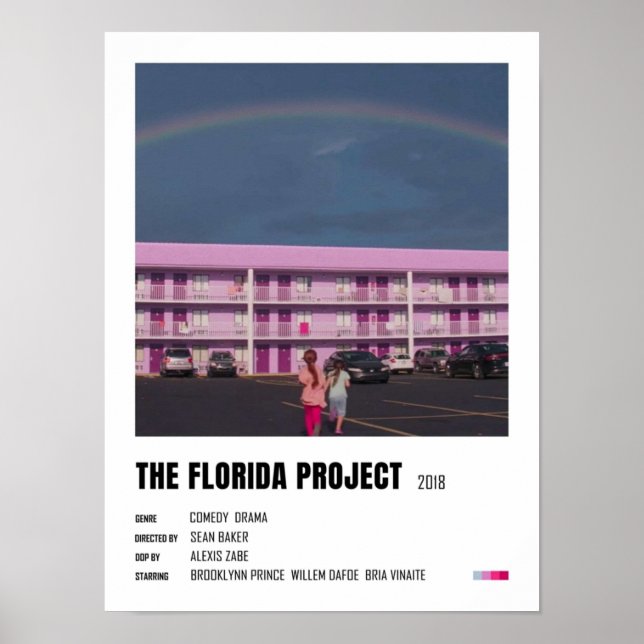 The Florida Project minimalist Poster (Front)