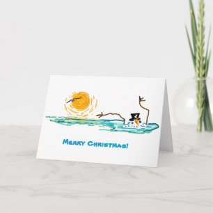 The Florida Snowman Holiday Card