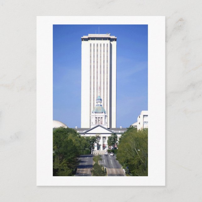 The Florida State Capitol, in Tallahassee, Florida Postcard (Front)