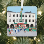 The Florida Theatre Ornament<br><div class="desc">Florida in the 50's! This painting by artist/illustrator dagdart creates memories of our Saturday matinee days! Boy Scout and Girl Scouts came in groups. Mom's in their old wagons dropped and picked up kids. If you look closely you may even recognize a famous clown! The Florida Theatre is now the...</div>