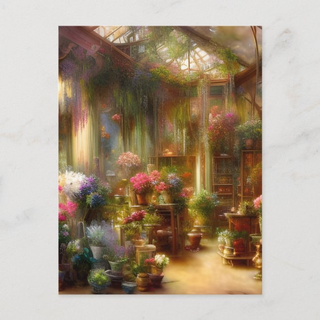 The Florist Shop Postcard (Front)