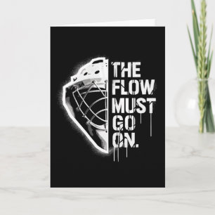 The Flow Must Go On - Hockey Heartbeat Card