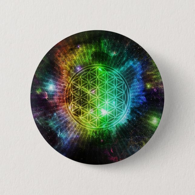 The Flower 2 Inch Round Button (Front)
