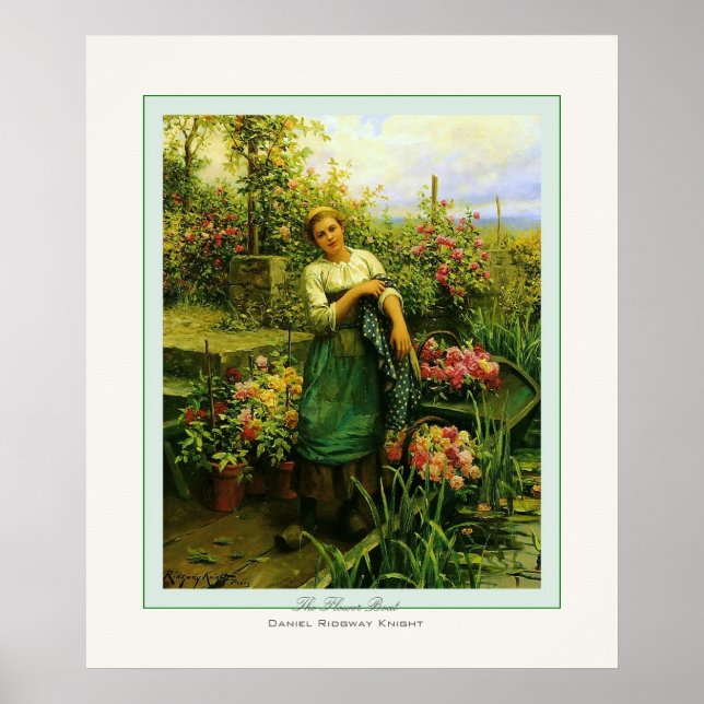 The Flower Boat ~ Daniel Ridgway Knight Poster (Front)