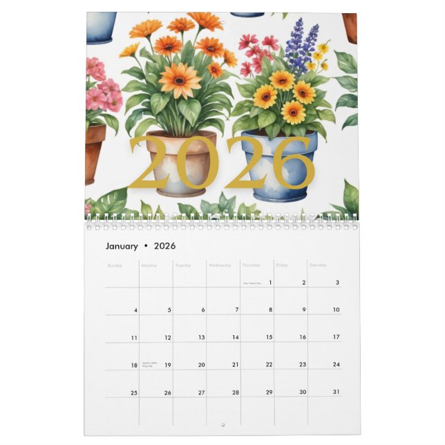 The Flower Calendar 2026 (Jan 2026)