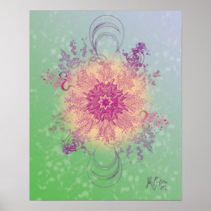 The Flower Experiment(Digital)by Julian P. Flores Poster