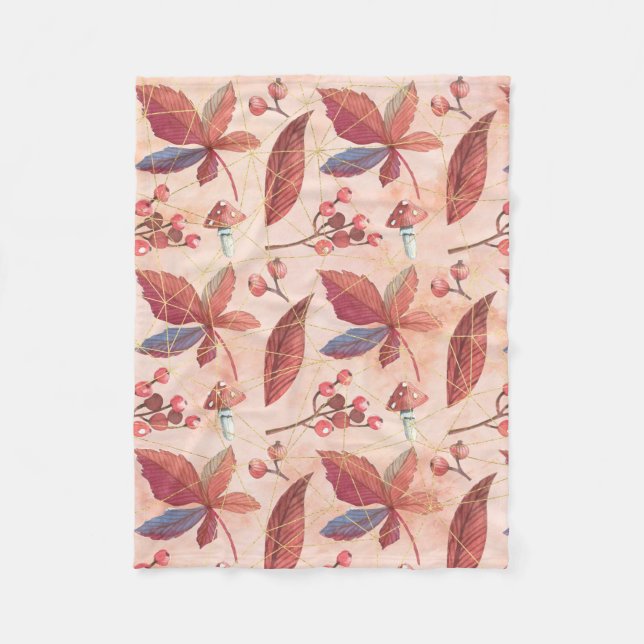 The Flower Fields Fleece Blanket (Front)
