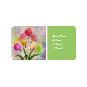 The Flower Garden Watercolor Return Address Label
