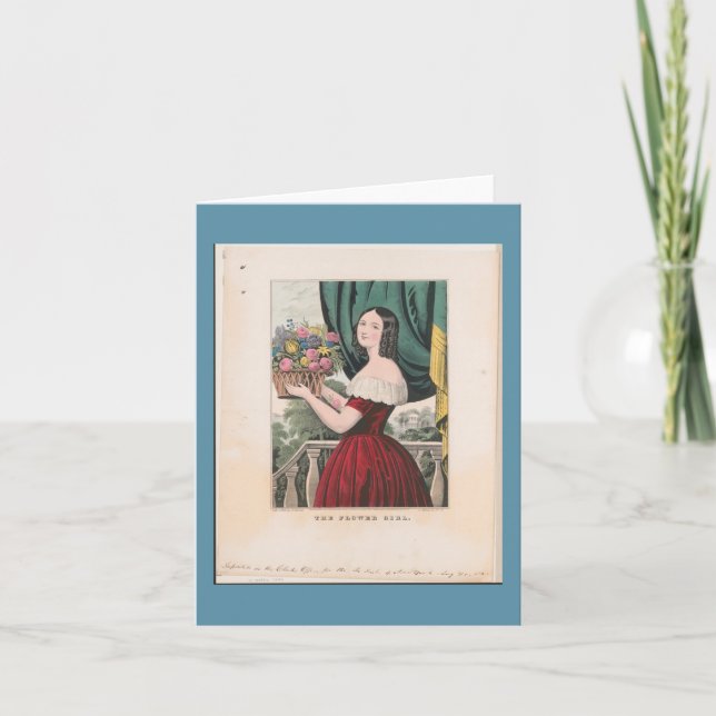 "The Flower Girl" ~ The Flowers Collection Card (Front)
