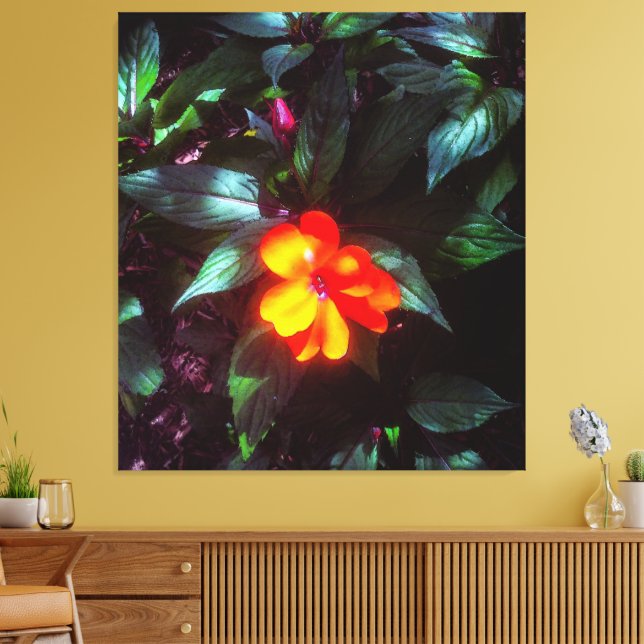 The Flower Glows in Sunlight Canvas Print (Insitu(LivingRoom))