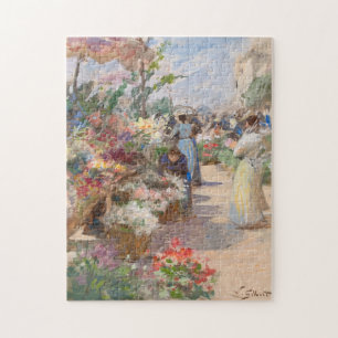 The Flower Market Victor Gabriel Gilbert Jigsaw Puzzle