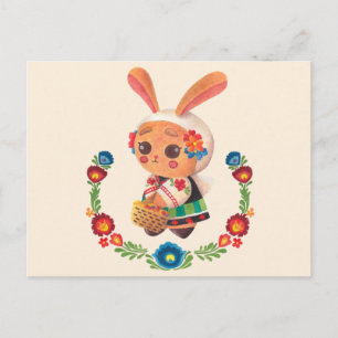 The Flower Polish Bunny Postcard