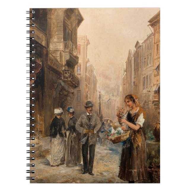 The Flower Seller – Emil Barbarini Notebook (Front)