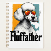The Fluffather Poodle Vintage Funny Dog Mafia Vect