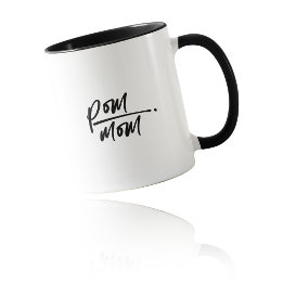 The Fluffiest Love: Fancy Script POM MOM Mug