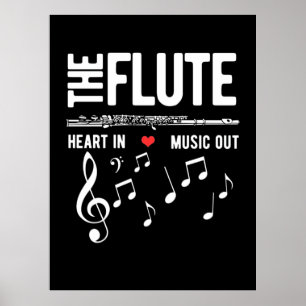 The Flute Heart In Music Out Poster