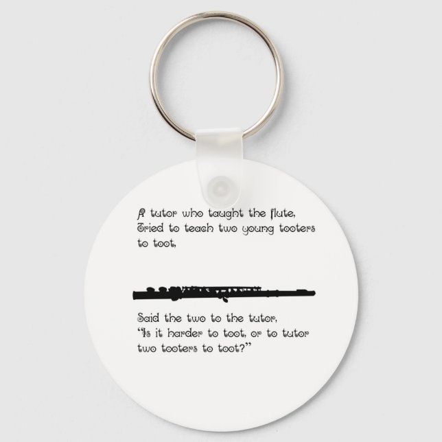 The Flute Tutor Keychain (Front)