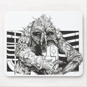 The Fly Brundlefly horror Mouse Pad