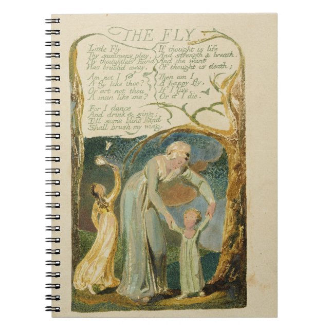 'The Fly,' plate 47 from 'Songs of Experience,' 17 Notebook (Front)