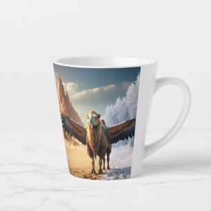 The flying camel Latte Mug