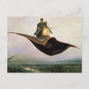 The Flying Carpet by Viktor Vasnetsov (1880) Postcard