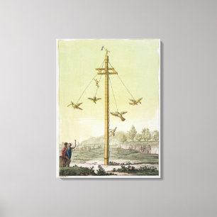 The Flying Game, from 'Le Costume Ancien et Modern Canvas Print
