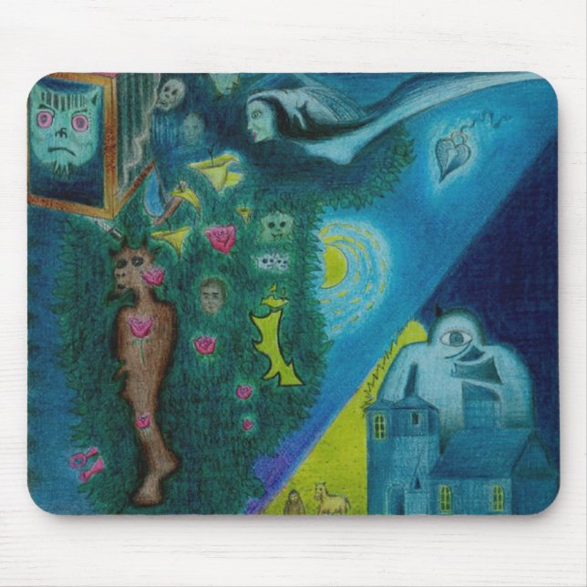 The Flying Lovers - Colour Pencil - Mousepad (Front)