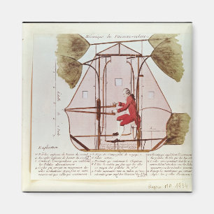 The Flying Machine of Jean Pierre Blanchard Magnet