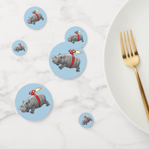 The Flying Rocket Hippo Confetti