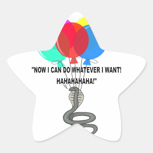 The Flying Snake Star Sticker (Front)