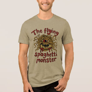 The flying spaghetti monster Tri-Blend shirt