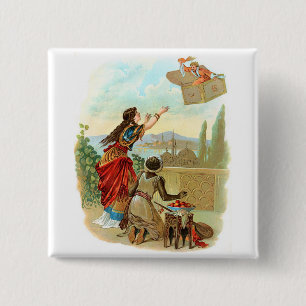The Flying Trunk 2 Inch Square Button