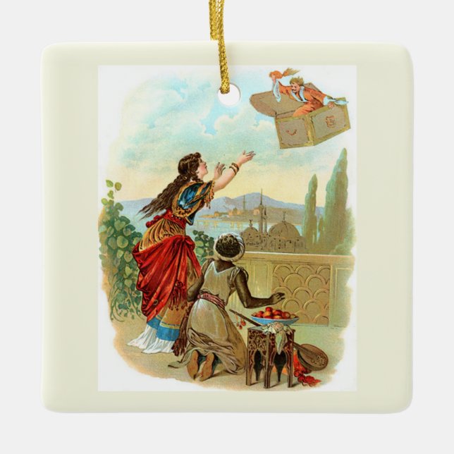 The Flying Trunk  Ceramic Ornament (Front)