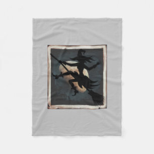 The Flying Witch Fleece Blanket