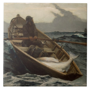 The Fog Warning (by Winslow Homer) Tile