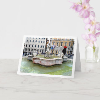 The Fontana del Moro, Roma, Italy Card