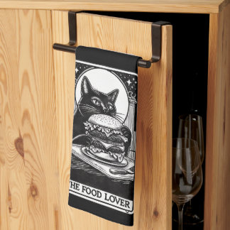 The Food Lover Funny Tarot  Kitchen Towel