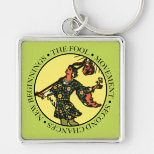 The Fool Keychain with Text