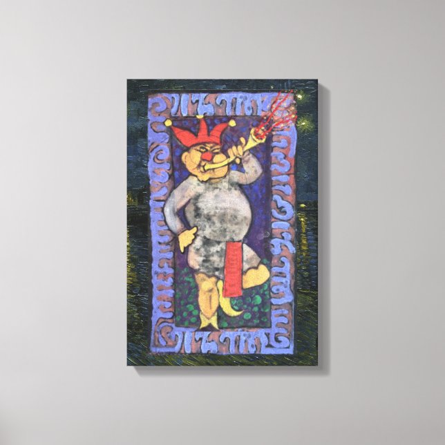 The Fool Tarot Card Canvas Print (Front)