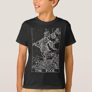 The Fool Tarot Card Court Jester Halloween Gothic  T-Shirt