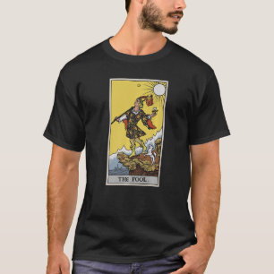 The Fool Tarot Card Pagan Witch Occult Fortune Div T-Shirt