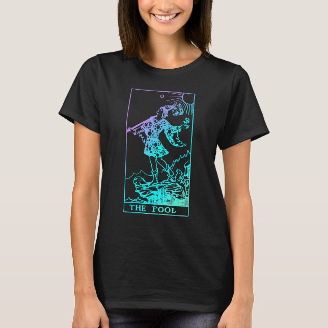 The Fool Tarot Card Rider Waite Witchy T-Shirt (Front)